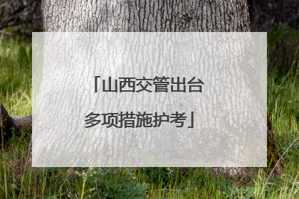 山西交管出台多项措施护考